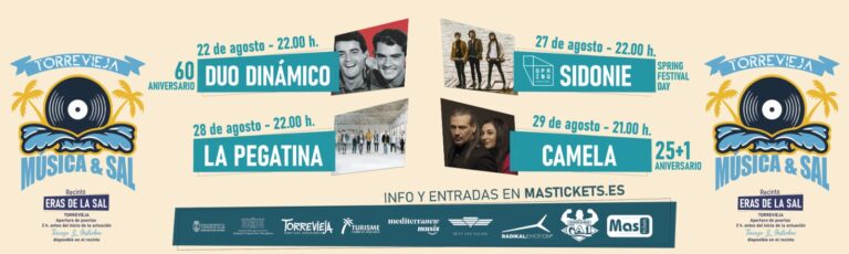 Música y Sal del 22 al 29 de agosto, en las Eras de la Sal
