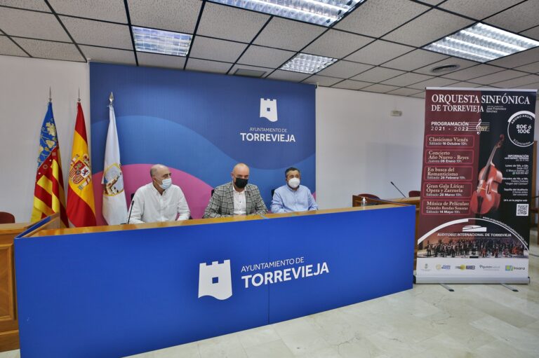 PRESENTADA LA PROGRAMACIÓN DE LA ORQUESTA SINFÓNICA DE TORREVIEJA PARA LA TEMPORADA 2021-2022