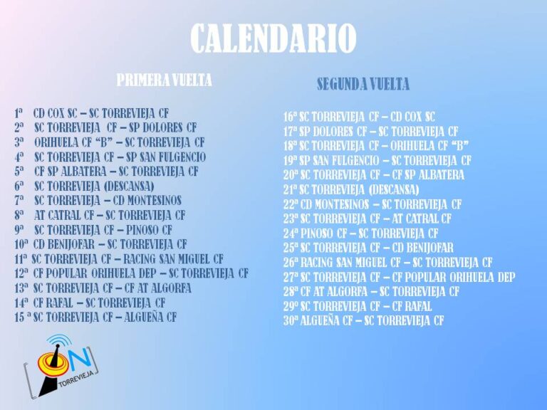 El SC Torrevieja CF ya tiene calendario
