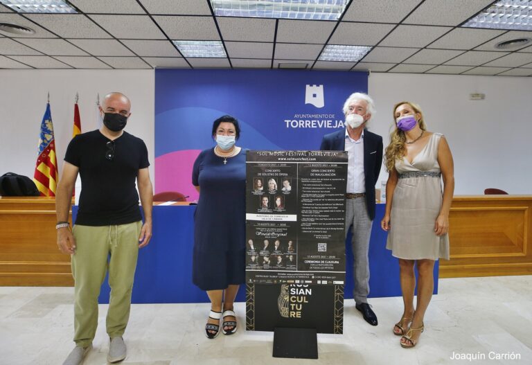 PRESENTADO EL II FESTIVAL DE MÚSICA CLÁSICA Y ÓPERA “SOL MUSIC FESTIVAL TORREVIEJA” QUE SE CELEBRARÁ DEL 12 AL 15 DE AGOSTO EN EL AUDITORIO INTERNACIONAL DE TORREVIEJA