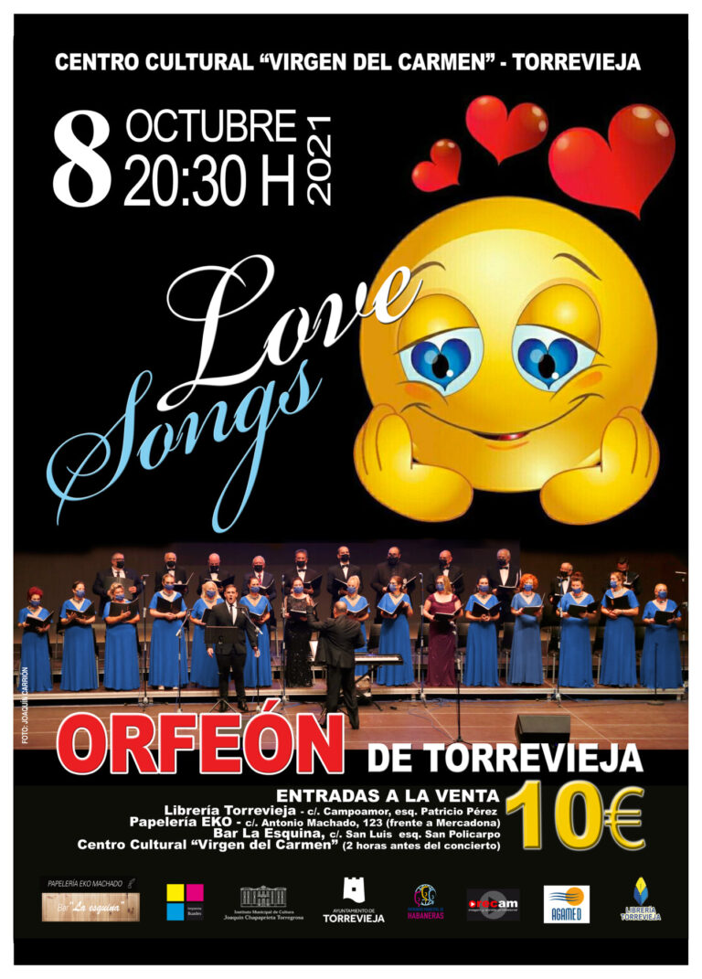 Canciones de amor interpretadas por el Orfeón de Torrevieja