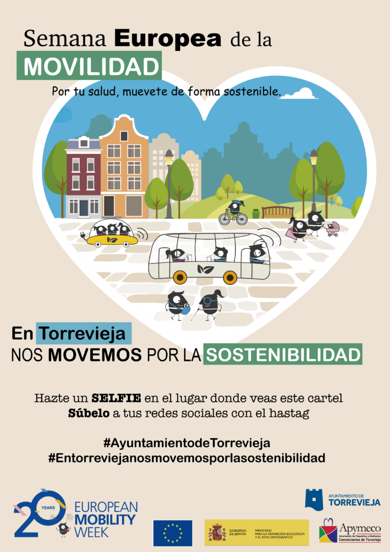 TORREVIEJA CONMEMORA LA SEMANA EUROPEA DE LA MOVILIDAD CON DIFERENTES ACTIVIDADES QUE TENDRÁN LUGAR MAÑANA MIÉRCOLES, 22 DE SEPTIEMBRE