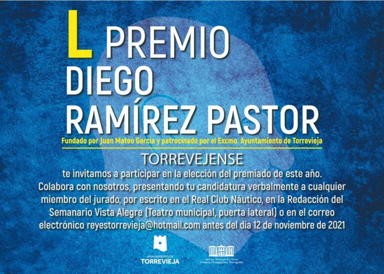 La cincuentava edición del premio Diego Ramírez Pastor se pone en marcha