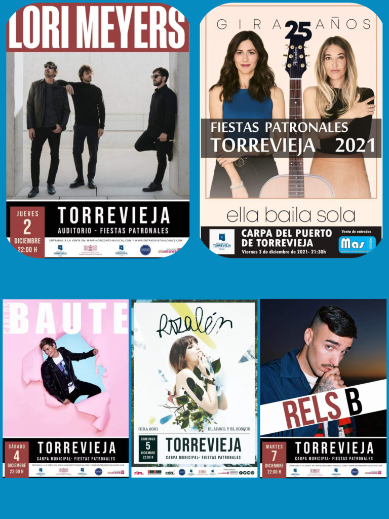 Disponibles las entradas para los conciertos de las fiestas patronales.