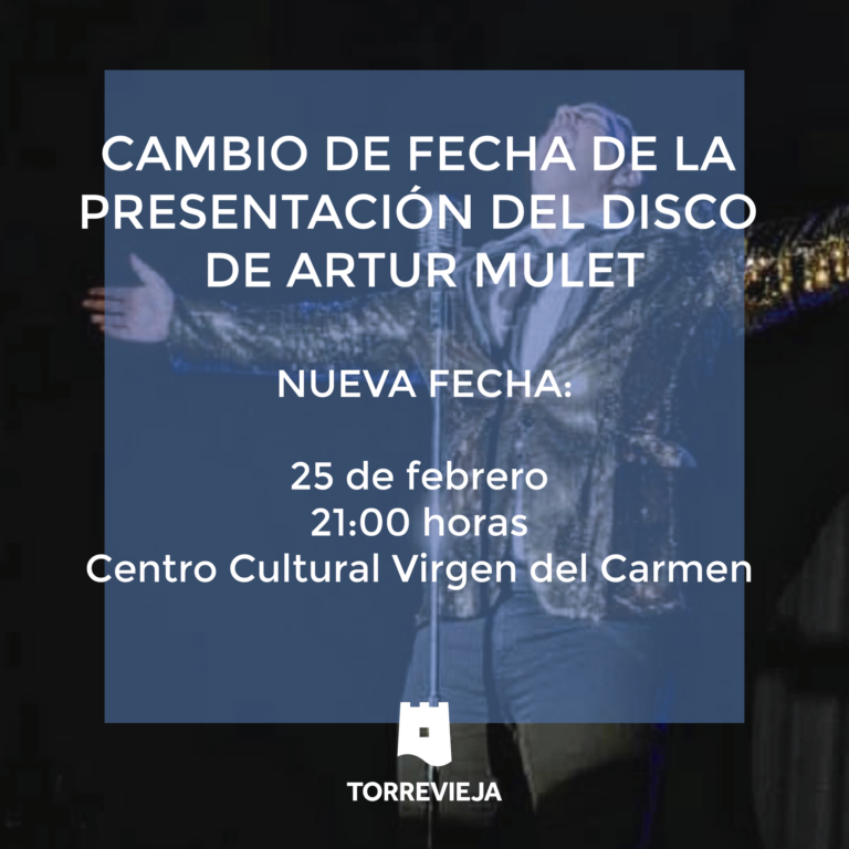 CANCELADA LA PRESENTACIÓN DEL DISCO DE ARTUR MULET POR CAMBIO DE FECHA