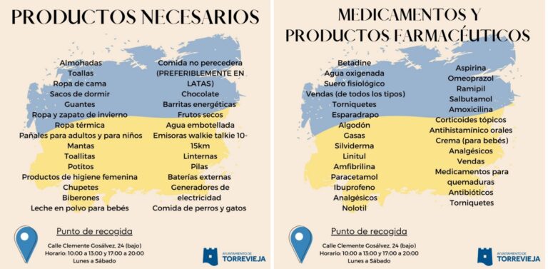El Club Balonmano Mare Nostrum Torrevieja recogerá donaciones de material para Ucrania