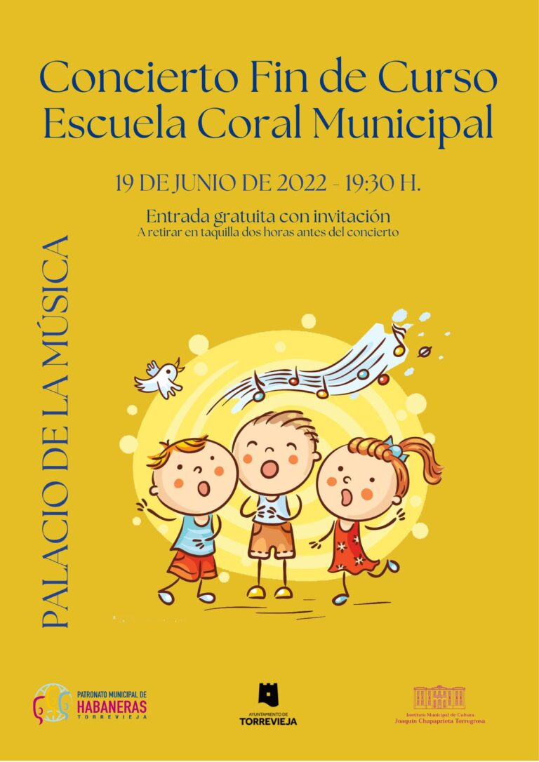 EL DOMINGO, 19 DE JUNIO, SE CELEBRARÁ EL CONCIERTO FIN DE CURSO DE LA ESCUELA CORAL MUNICIPAL