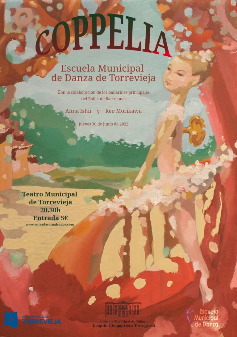 EL 30 DE JUNIO, LOS ALUMNOS DE LA ESCUELA MUNICIPAL DE DANZA INTERPRETARÁN EL BALLET COPPELIA EN EL TEATRO