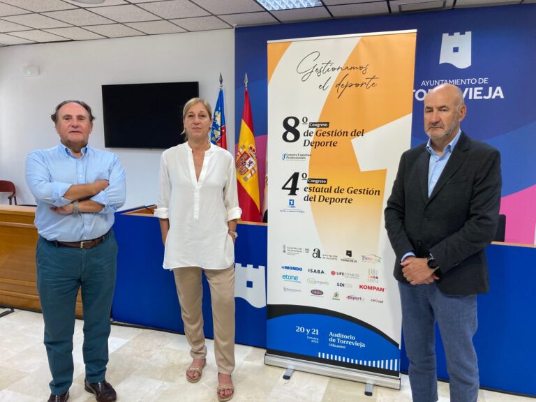 <strong>PRESENTADO EL 8º CONGRESO DE GESTIÓN DEL DEPORTE Y 4º CONGRESO ESTATAL DE GESTIÓN DEL DEPORTE, QUE SE CELEBRARÁN EN EL AUDITORIO INTERNACIONAL DE TORREVIEJA, LOS DÍAS 20 Y 21 DE OCTUBRE</strong>