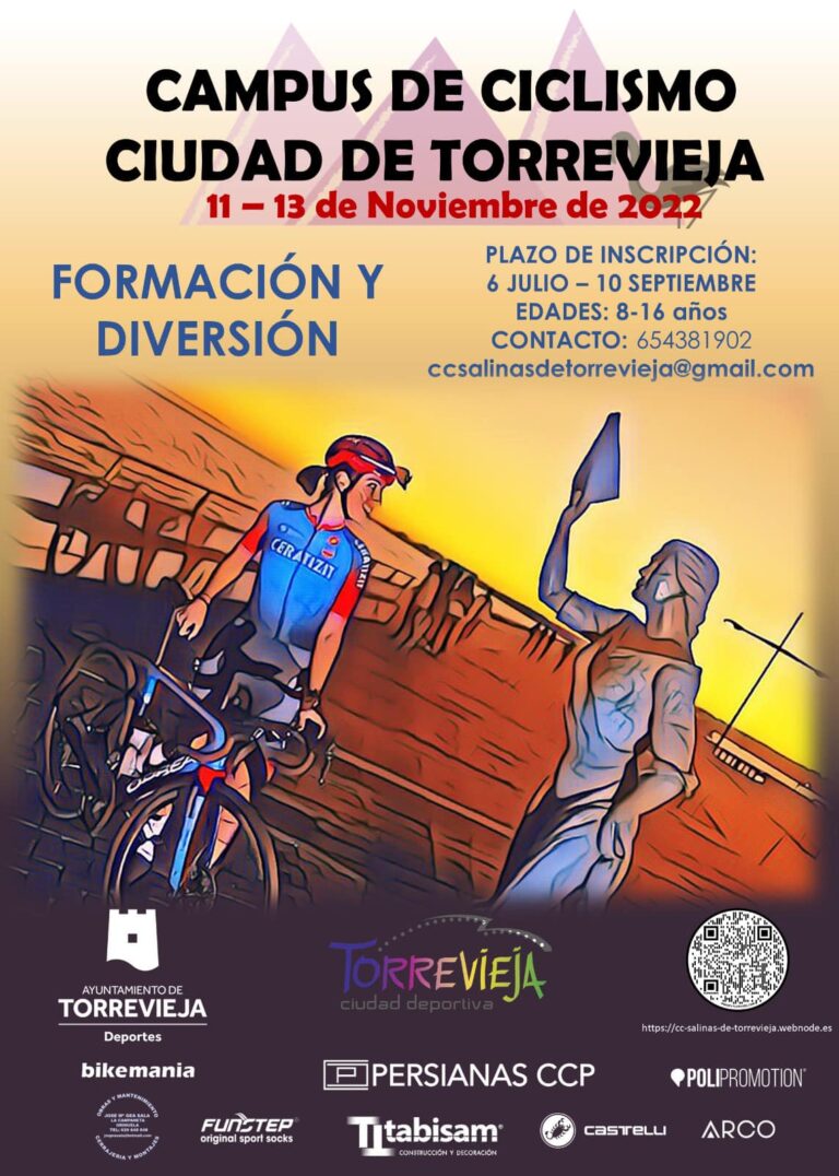 I Campus de Ciclismo Ciudad de Torrevieja, del 11 al 13 de noviembre