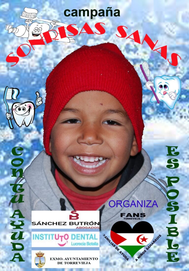 <strong>COMIENZA LA CAMPAÑA “SONRISAS SANAS” PARA LA RECOGIDA DE PRODUCTOS DE HIGIENE DENTAL DESTINADOS A LOS CAMPAMENTOS DE REFUGIADOS SAHARAUIS</strong>