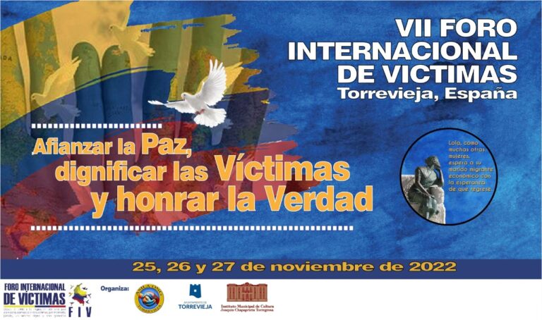 <strong>PRESENTADO EL VII FORO INTERNACIONAL DE VÍCTIMAS “AFIANZAR LA PAZ, DIGNIFICAR LAS VÍCTIMAS Y HONRAR LA VERDAD”, QUE SE CELEBRARÁ EN TORREVIEJA DEL 25 AL 27 DE NOVIEMBRE</strong>