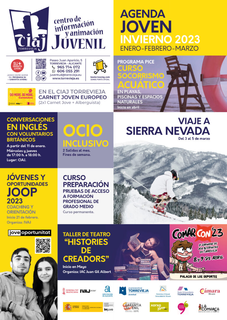 JUVENTUD PRESENTA SU AGENDA JOVEN INVIERNO 2023
