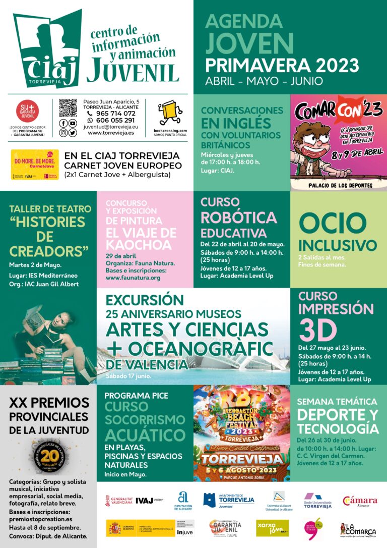 JUVENTUD PRESENTA SU AGENDA JOVEN DE PRIMAVERA 2023
