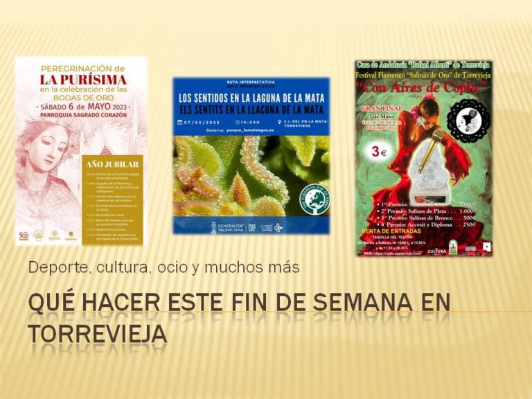 Agenda del fin de semana del 5 al 7 de mayo