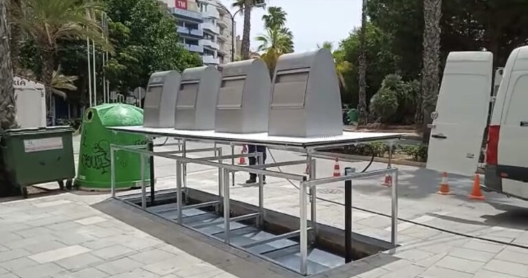COMIENZA LA INSTALACIÓN DE 30 EQUIPOS DE CONTENEDORES SOTERRADOS EN EL TÉRMINO MUNICIPAL DE TORREVIEJA