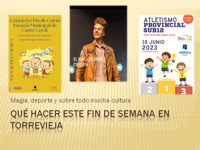 Agenda del fin de semana del 16 al 18 de junio