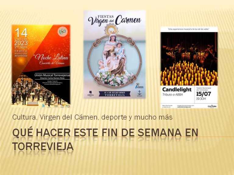 AGENDA DEL FIN DE SEMANA DEL 14 AL 16 DE JULIO