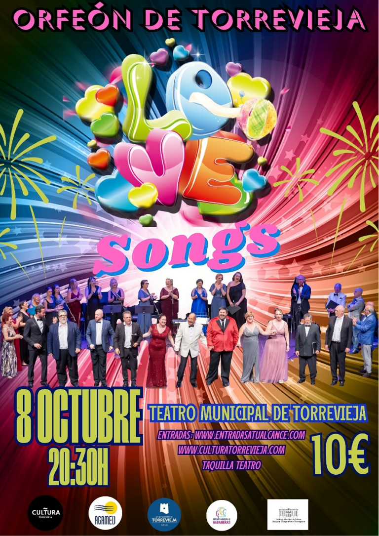 EL ORFEÓN DE TORREVIEJA VUELVE CON “LOVE SONGS” AL TEATRO MUNICIPAL