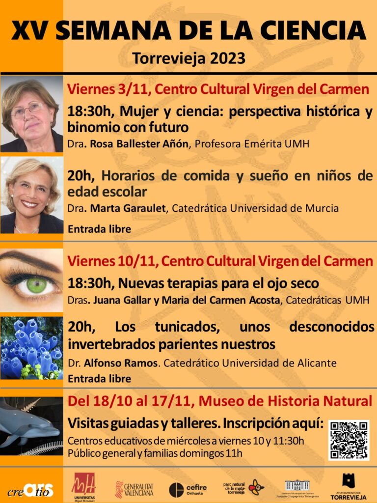 TRES UNIVERSIDADES PARTICIPAN EN LA XV SEMANA DE LA CIENCIA ORGANIZADA POR LA CONCEJALÍA DE CULTURA Y ARS CREATIO