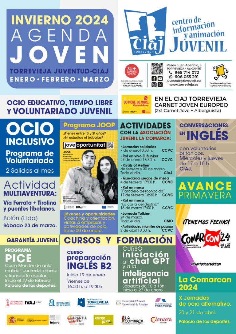 JUVENTUD PRESENTA SU AGENDA JOVEN DE INVIERNO 2024