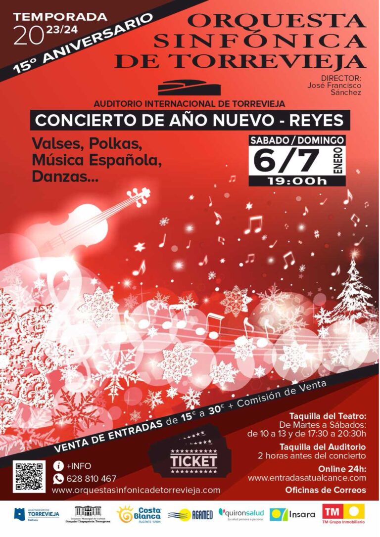 LA ORQUESTA SINFÓNICA ABRE LA TEMPORADA CULTURAL 2024 CON SU CONCIERTO DE AÑO NUEVO Y REYES