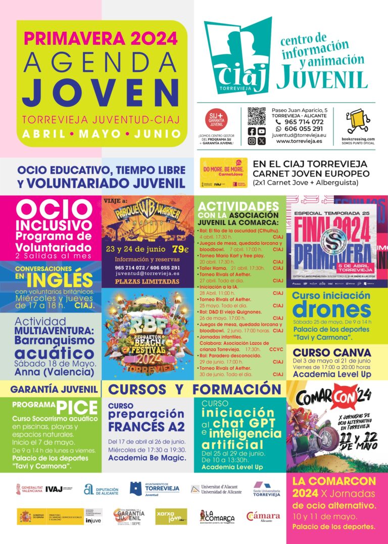 JUVENTUD PRESENTA SU AGENDA JOVEN DE PRIMAVERA 2024