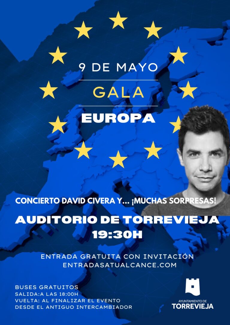 DAVID CIVERA ACTUARÁ EL 9 DE MAYO EN LA GALA DEL DÍA DE EUROPA 2024