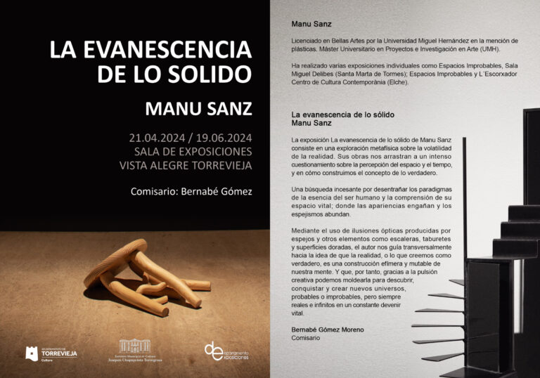 LA SALA VISTA ALEGRE REABRE SUS PUERTAS CON LA EXPOSICIÓN “LA EVANESCENCIA DE LO SÓLIDO”, DE MANU SANZ
