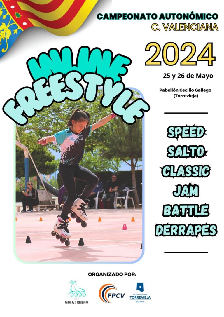 El Club de Patinaje Torrevieja organizará el CampeonatoAutonómico de la Comunidad Valenciana de PatinajeInline Freestyle por segundo año consecutivo