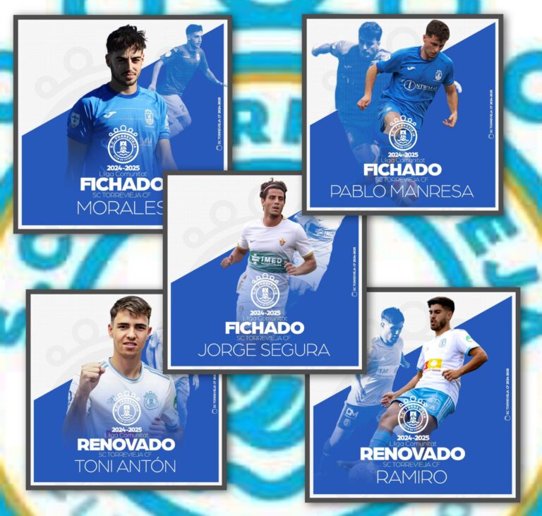 Jorge Segura, Pablo Manresa, y Angel Morales, se incorporan a la  disciplina del SC Torrevieja