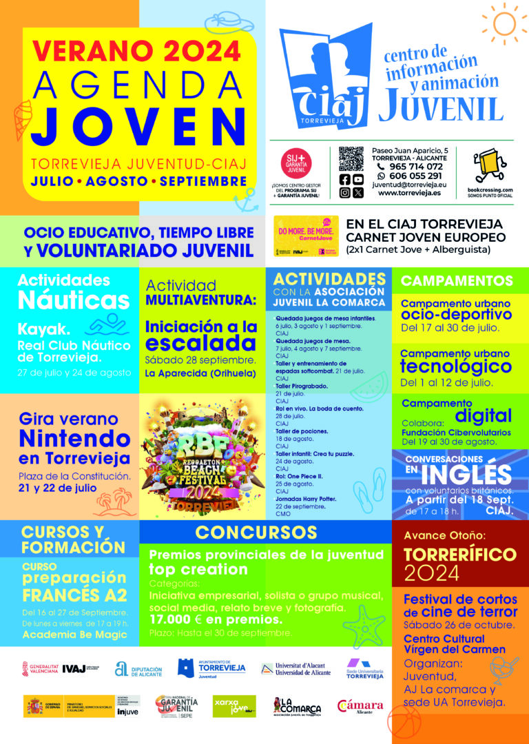 TRES CAMPAMENTOS TEMÁTICOS PARA ADOLESCENTES, LA GIRA NINTENDO EN TORREVIEJA Y EL REGGAETON BEACH FESTIVAL SON LOS PRINCIPALES ATRACTIVOS DE LA PROGRAMACIÓN JUVENIL PARA EL PERIODO ESTIVAL