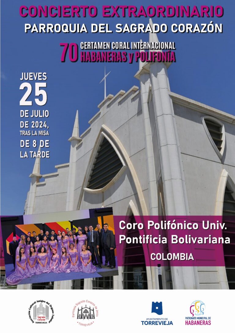 LA PARROQUIA DEL SAGRADO CORAZÓN CON EL 70 ANIVERSARIO DEL CERTAMEN INTERNACIONAL DE HABANERAS Y POLIFONÍA