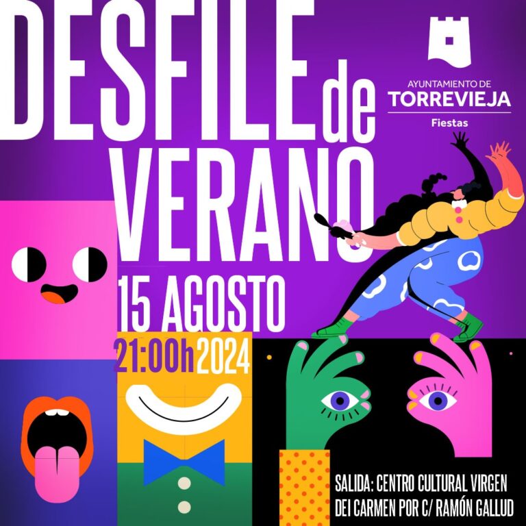 EL CARNAVAL DE TORREVIEJA, LA REINA Y DAMAS DE LA SAL PROTAGONISTAS DEL DESFILE DE VERANO DEL PRÓXIMO JUEVES, 15 DE AGOSTO