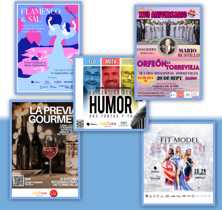 TORREVIEJA VIVE LA CULTURA: 6 EVENTOS ÚNICOS CON MÁS DE 3.000 ESPECTADORES ESTE FIN DE SEMANA