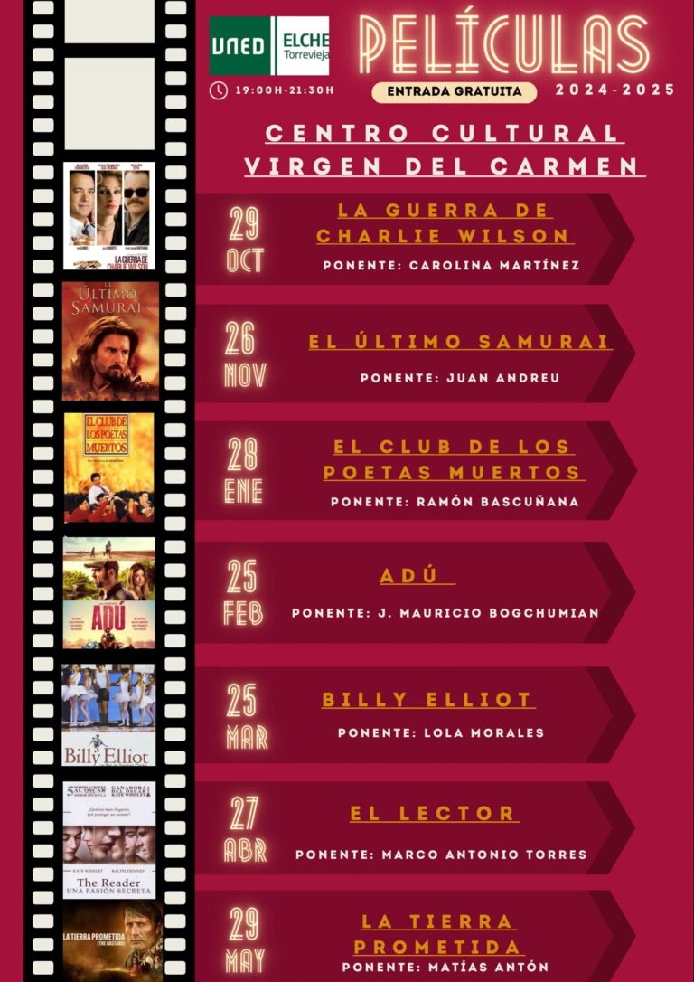 LA OPERACIÓN CICLÓN ABRE EL PROGRAMA CINECRÍTICO DEL AULA UNED DE TORREVIEJA
