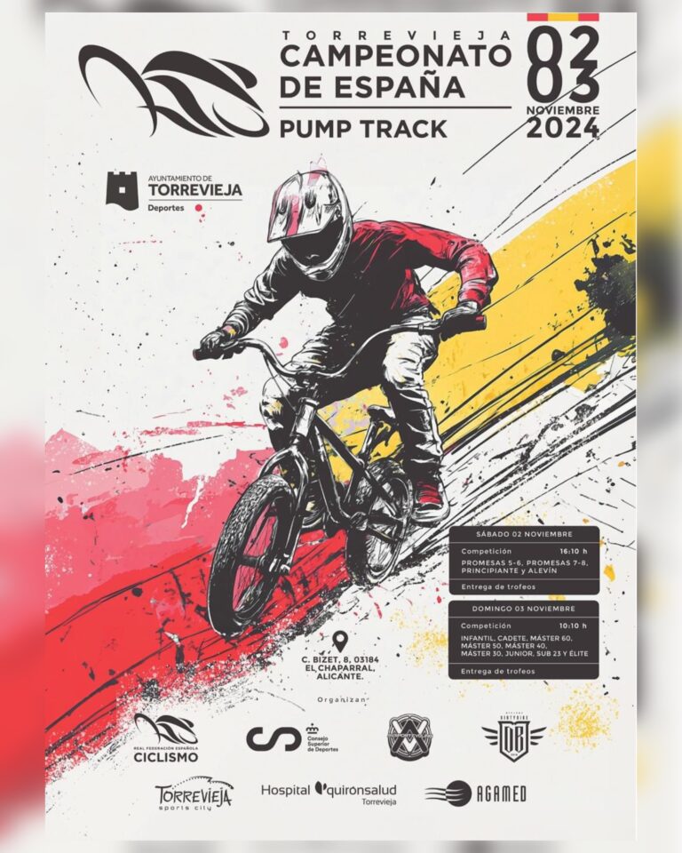 TORREVIEJA ACOGERÁ EL 2 Y 3 DE NOVIEMBRE EL CAMPEONATO DE ESPAÑA DE PUMP TRACK