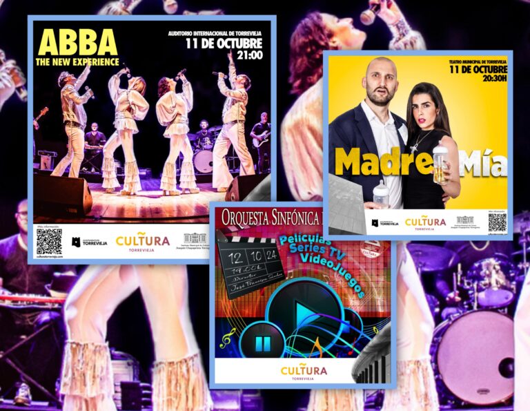 ISMAEL LEMAIS Y LA KISKILLOSA, ABBA Y LA ORQUESTA SINFÓNICA DE TORREVIEJA FORMAN PARTE DE LA AGENDA CULTURAL DE ESTE FIN DE SEMANA