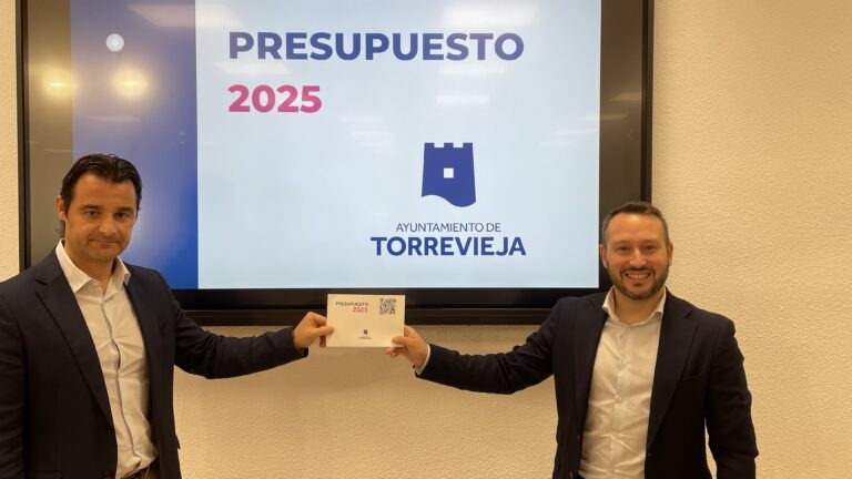 TORREVIEJA CONTARÁ CON 168.554.595 MILLONES DE EUROS DE PRESUPUESTO EN 2025, UN 6,8% MÁS QUE EL ANTERIOR