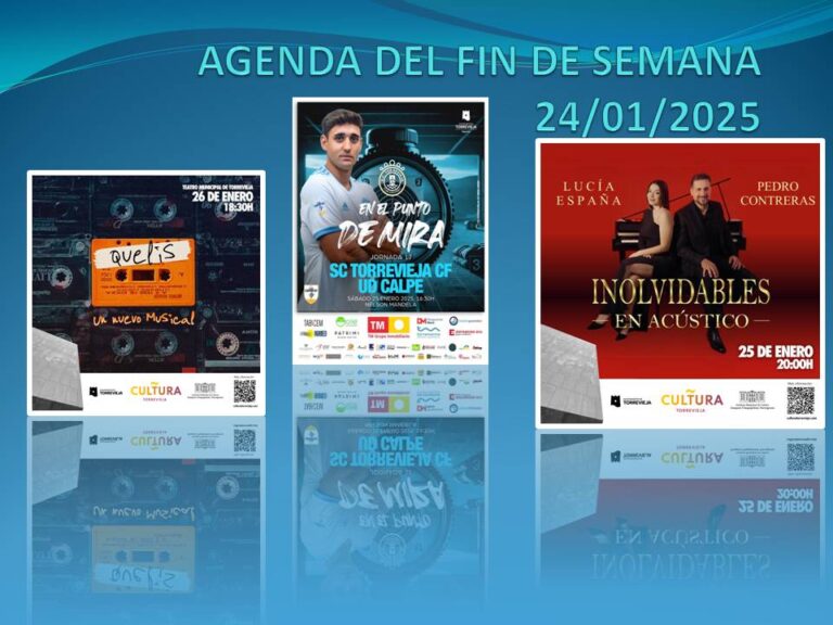 Agenda del fin de semana 24/01/25