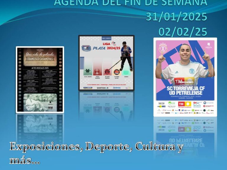 Agenda para el fin de semana 31/01/25 2 02/02/25