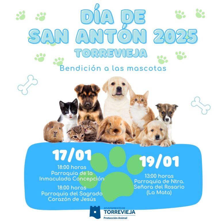 EL PRÓXIMO VIERNES, 17 DE ENERO, TENDRÁ LUGAR LA CELEBRACIÓN DE SAN ANTÓN, PATRÓN DE LOS ANIMALES, CON LA TRADICIONAL BENDICIÓN A TODAS LAS MASCOTAS