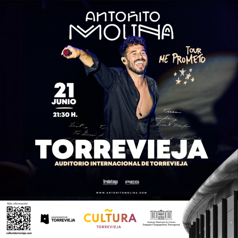 ANTOÑITO MOLINA LLEGA A TORREVIEJA CON SU TOUR «ME PROMETO»