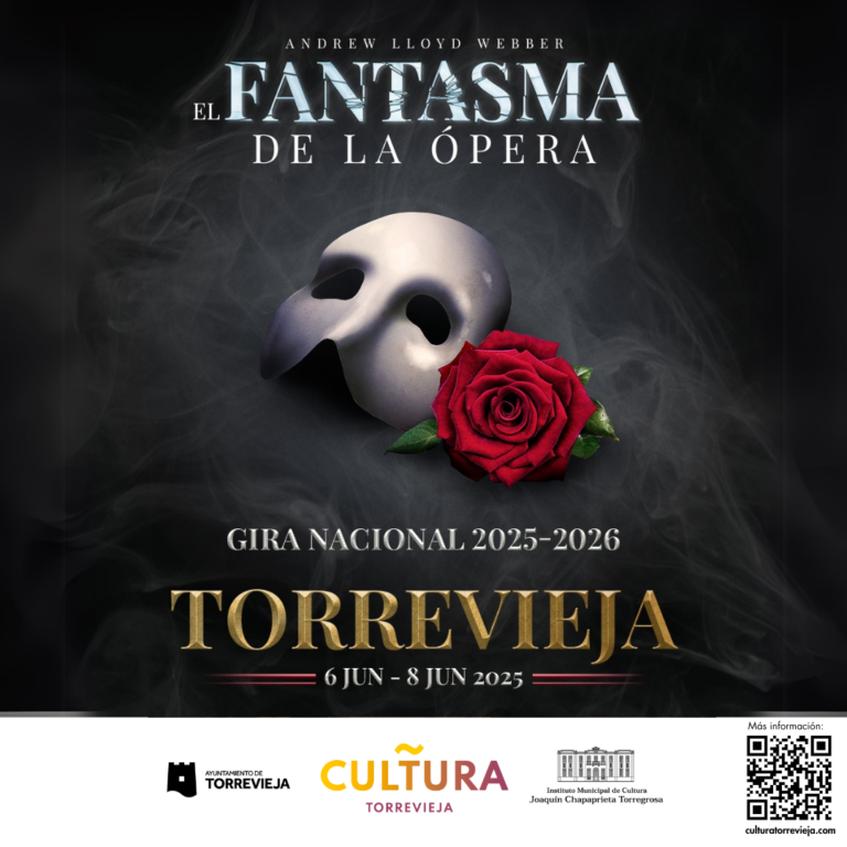 EL “FANTASMA DE LA ÓPERA” BRILLARÁ EN TORREVIEJA EL PRÓXIMO MES DE JUNIO