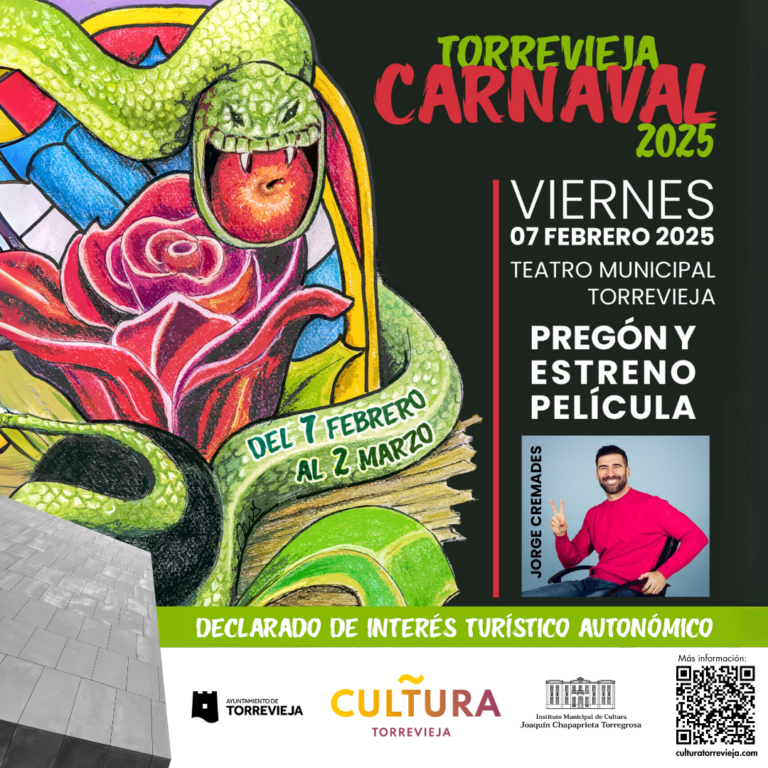 EL HUMORISTA JORGE CREMADES DARÁ EL PISTOLETAZO DE SALIDA AL CARNAVAL 2025