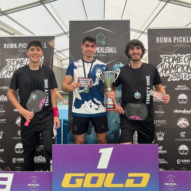Manuel Simón Palomares brilla en el Rome Open Pickleball Championship