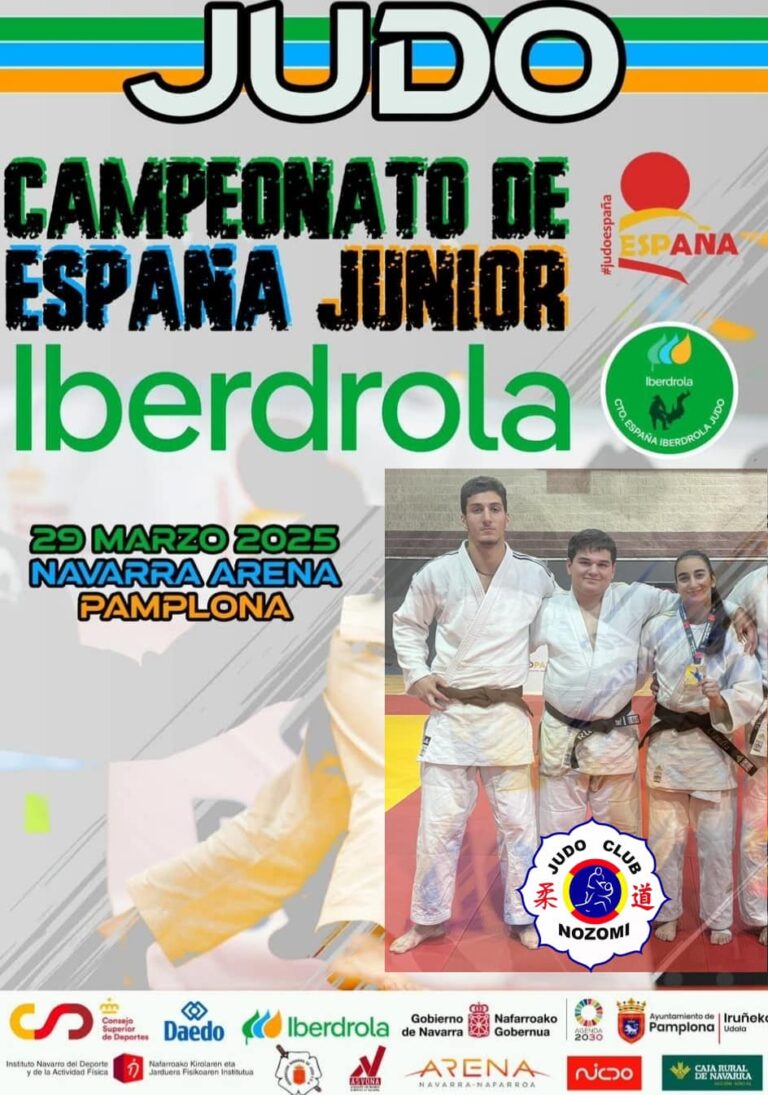 EL JUDO CLUB NOZOMI CLASIFICA A 3 JUDOKAS PARA EL CAMPEONATO DE ESPAÑA JUNIOR DE JUDO 2025