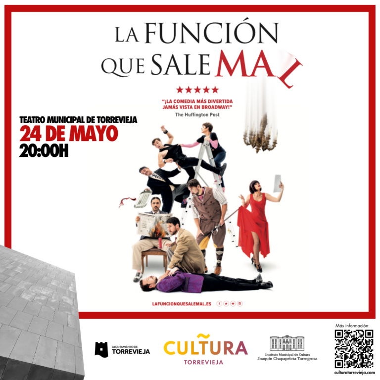 «LA FUNCIÓN QUE SALE MAL» LLEGA A TORREVIEJA: UNA COMEDIA DESTERNILLANTE PARA TODOS LOS PÚBLICOS