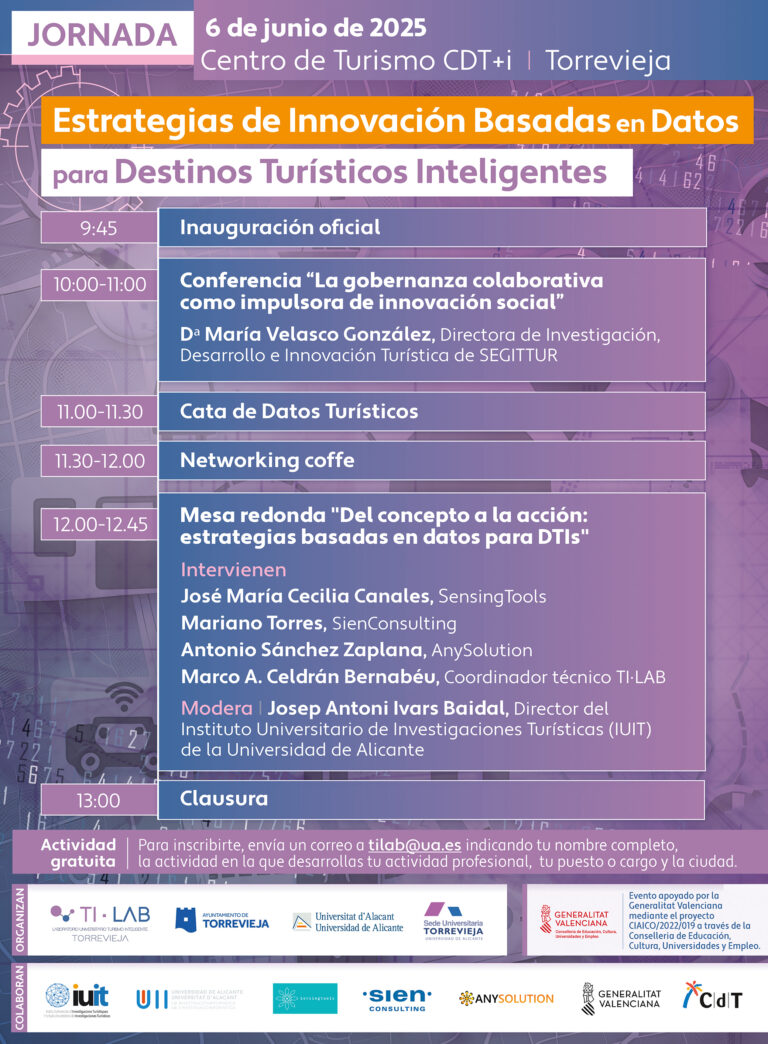 TORREVIEJA IMPULSA EL DEBATE SOBRE INNOVACIÓN TURÍSTICA BASADA EN DATOS