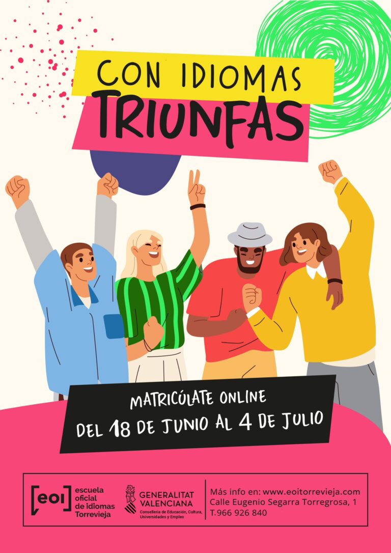 ABIERTO EL PLAZO DE MATRICULACIÓN DE LA ESCUELA OFICIAL DE IDIOMAS PARA EL CURSO 2025-2026